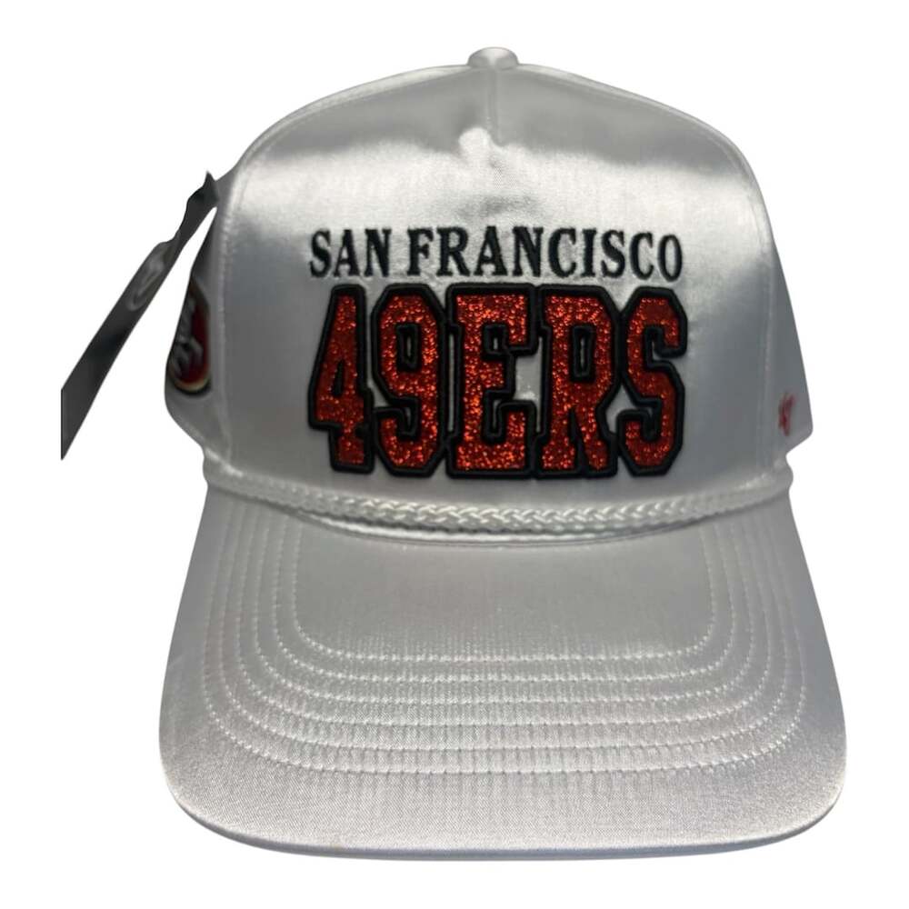 Women's '47 White San Francisco 49ers Outspoken Hitch Adjustable Hat,